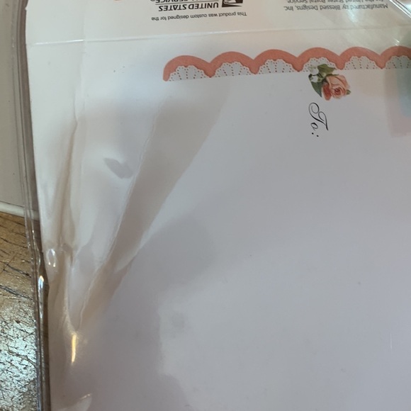 Vintage sent with love heart potpourri greeting card New - Picture 4 of 5